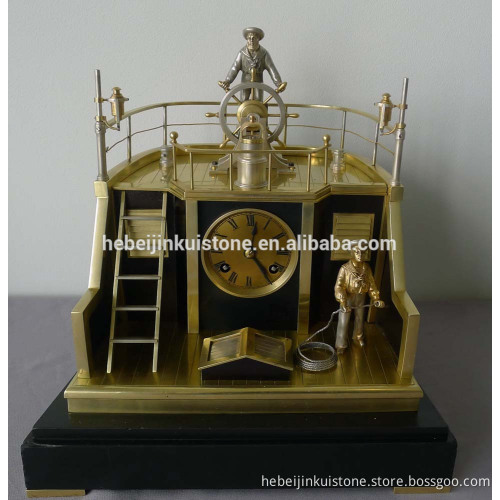 Italy bronze table clock